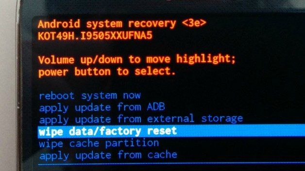 Как сделать wipe data factory reset Как сделать wipe data factory reset