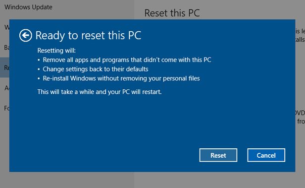 Hard reset Windows 10 laptop: return your computer to its