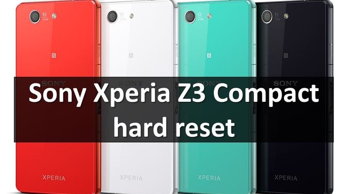 Sony xperia xz3 compact hard reset f680