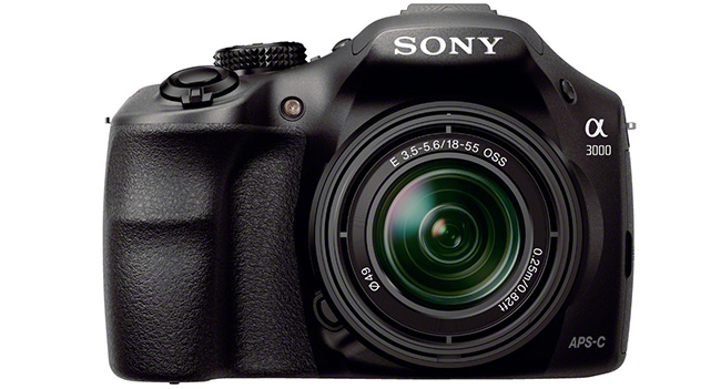 Sony α3000 – like a mirror camera with the ability to use interchangeable lenses