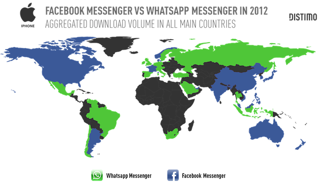 Facebook-Messenger-Vs-Whatsapp-Messenger-Per-Country