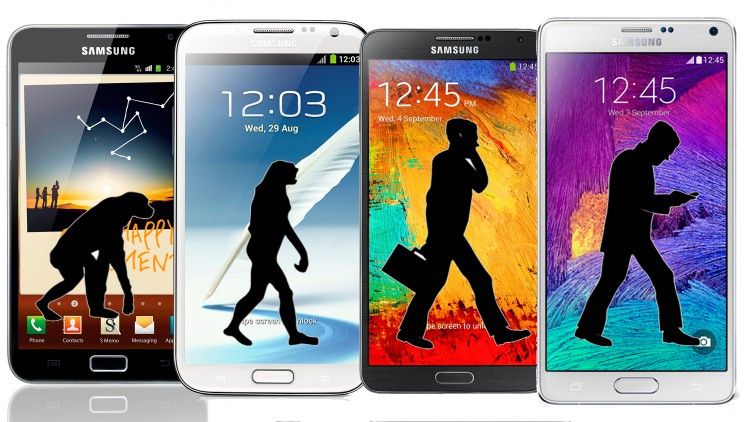 Evolution phablet: how to develop a series of smartphones Galaxy Note