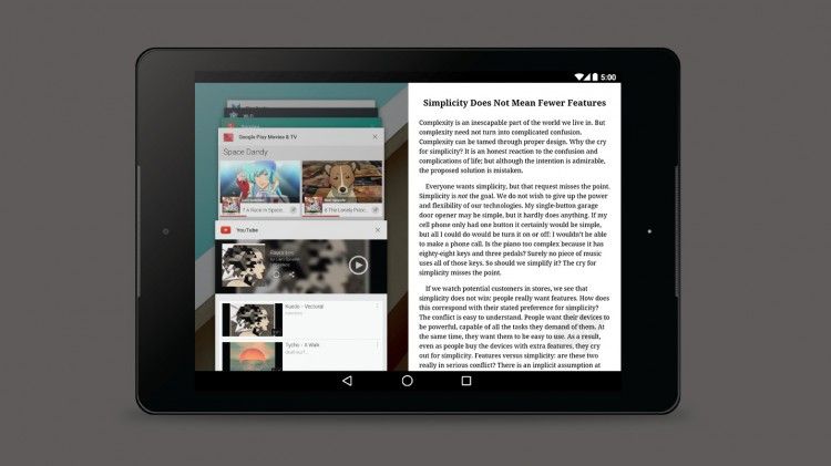 Google is working on the introduction of multitasking in stock Android