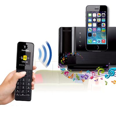 Panasonic introduced the DECT-phone docking station for iPhone