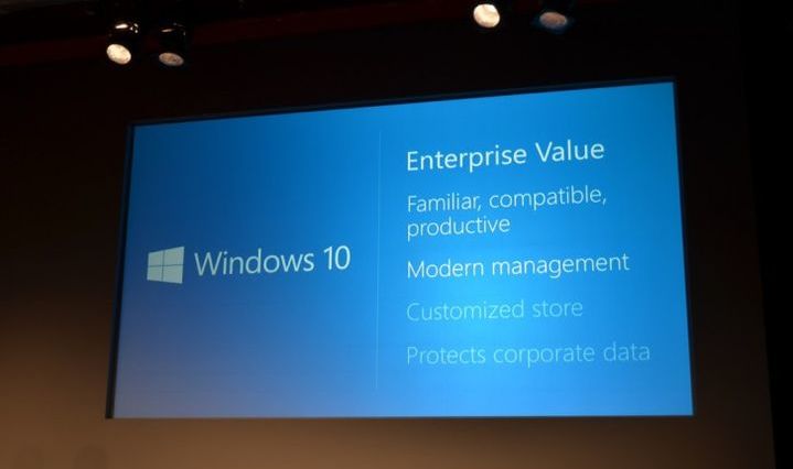 Presentation of the new Windows 10