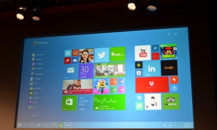 Presentation of the new Windows 10