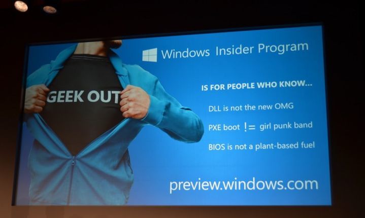 Presentation of the new Windows 10