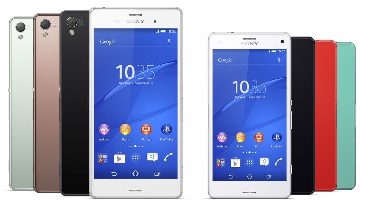 Sony Xperia Z3 and Z3 Compact. Notable examples of build quality smartphone