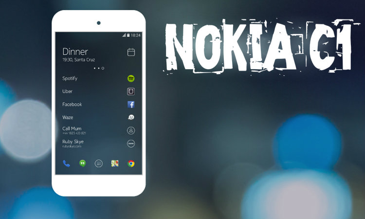 Nokia C1 - a new Android-smartphone