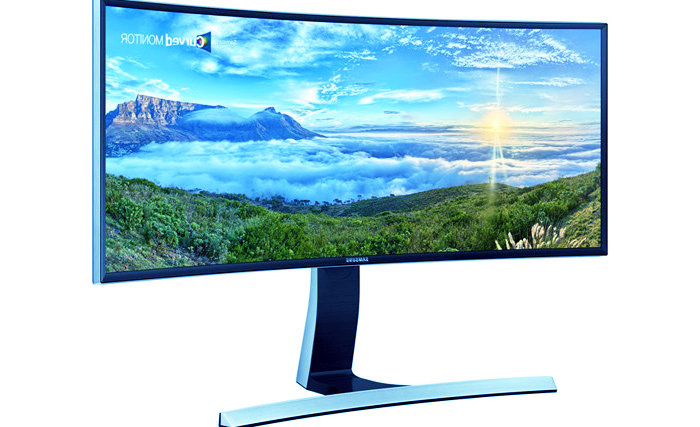 CES 2015. The line curved LCD Monitor Samsung