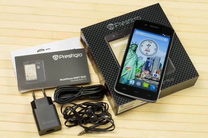 Review smartphone Prestigio MultiPhone 5507 DUO: workaholic without steroids