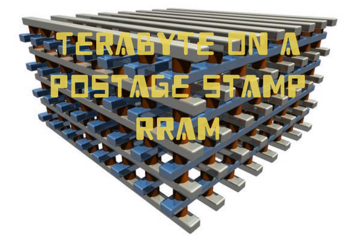 Terabyte on a postage stamp RRAM