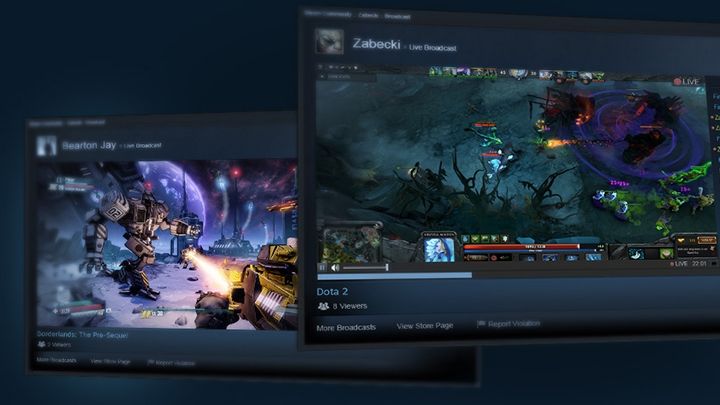 Valve has launched broadcast Steam