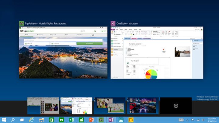 First look at Windows 10: OS, combines the advantages of Windows 7 and 8