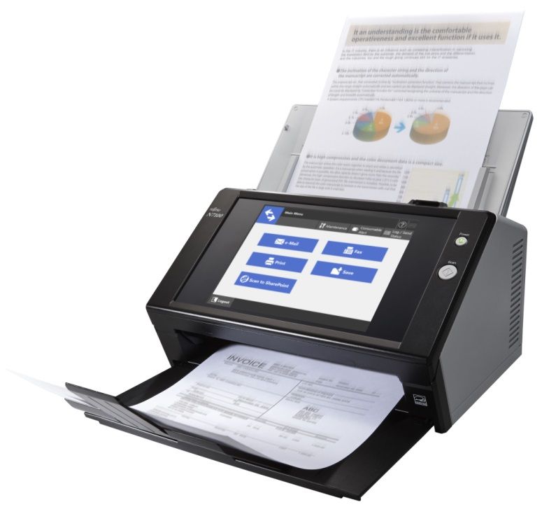 Fujitsu N7100 network new scanner handles images up to 10 times faster