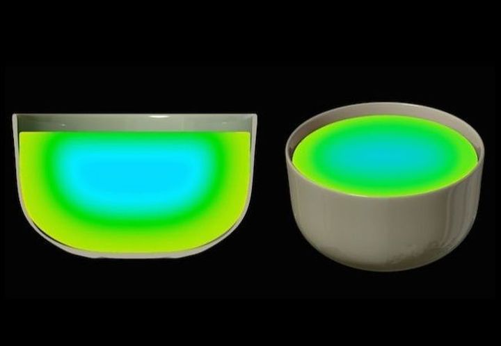 Heat Map Microwave - modern microwave oven with a thermal imager