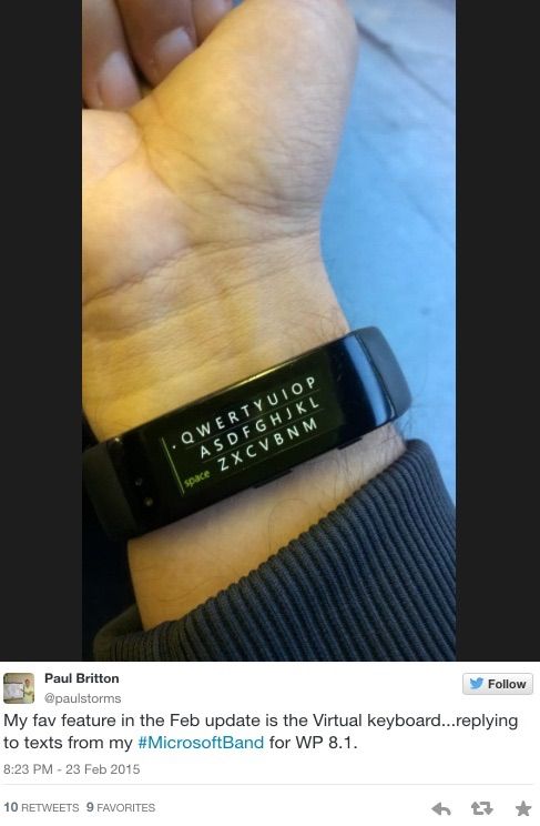 New Microsoft Band received an update