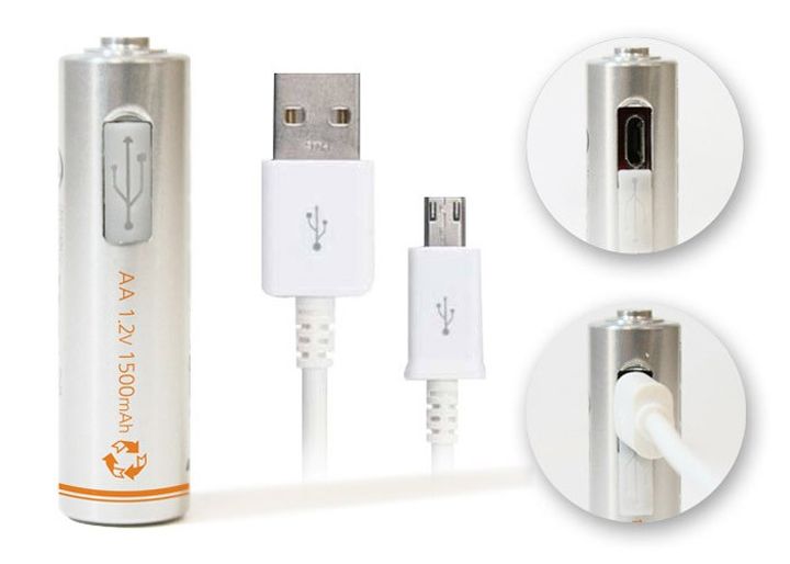Modern "Batteries" Lightors can be recharged via USB