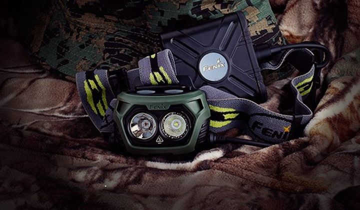 New and modern Fenix HP40H - headlamp for hunters