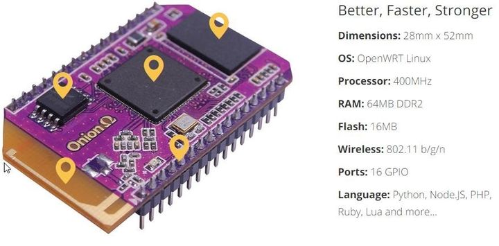 Onion Omega - new miniature computer for the "Internet of Things"