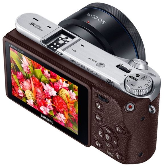 New 2015 Samsung NX500: 28-megapixel APS-C matrix and video in 4K