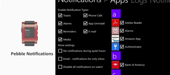 Smart watches new Pebble receive support Windows Phone