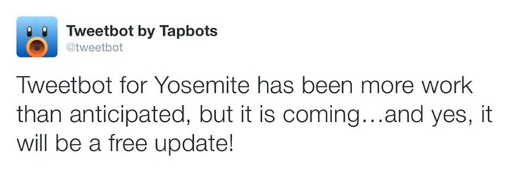 New Tweetbot 2 for Mac will soon receive a redesign in the style of Yosemite