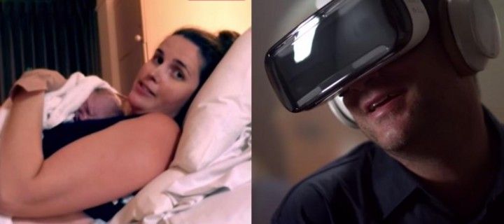 Father was able to see the birth of her child with the help of Samsung Gear VR