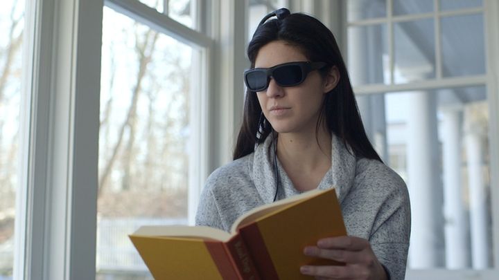 Futuristic Glasses Narbis darken when you lose concentration