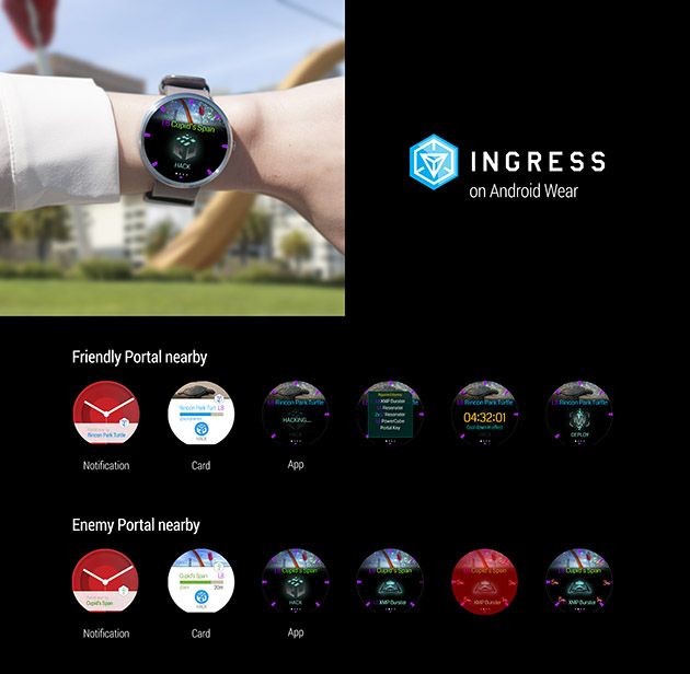 Google game with elements of augmented new reality available for Android Wear
