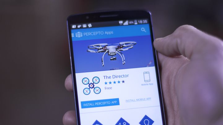 Percepto adds a publicly available application to control the camera drone