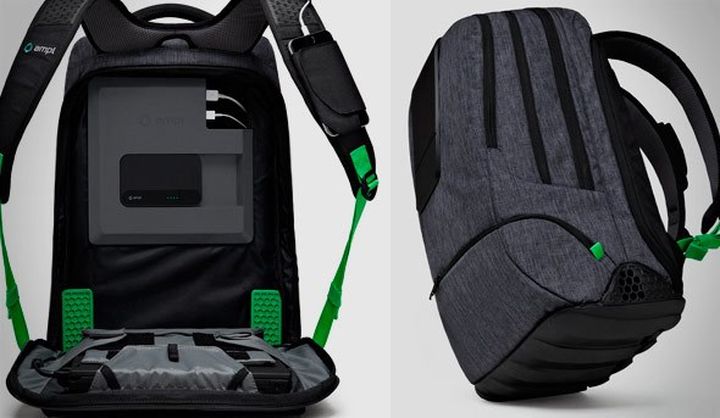 AMPL SmartBag - an innovative backpack with built-in battery