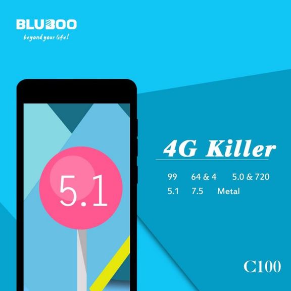 Bluboo C100: metal housing and 4G for $ 99