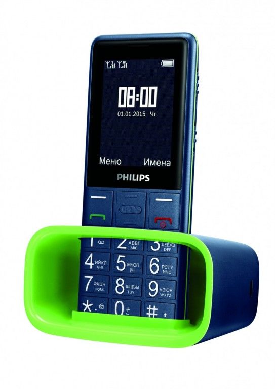 Philips Xenium E311: long-playing phone with flashlight