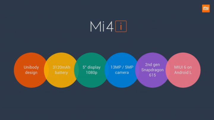 Xiaomi Mi 4i - the new flagship of the 200 US dollars