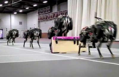 Cheetah robot learned to jump over obstacles