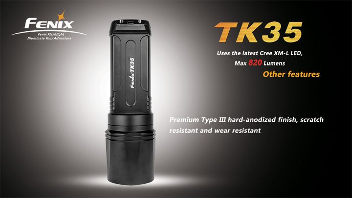 Fenix TK35 a new marching search flashlight