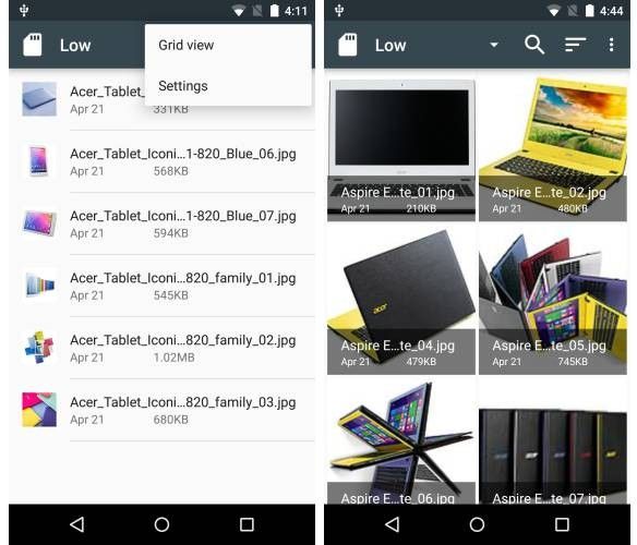 Android M built-in file manager appeared