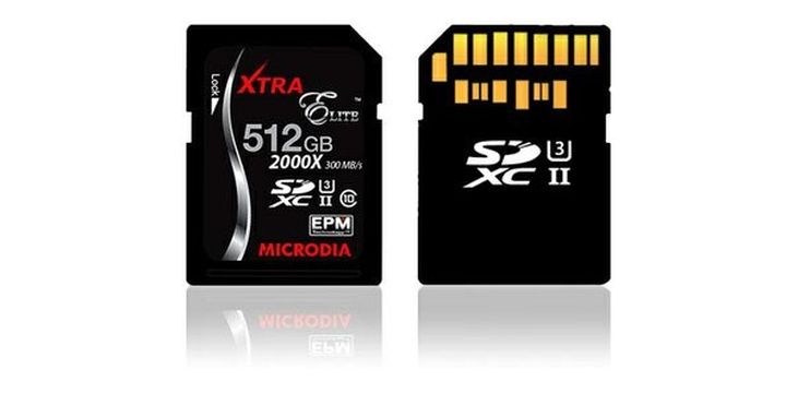 Microdia Xtra Elite presented microSD with 512 GB
