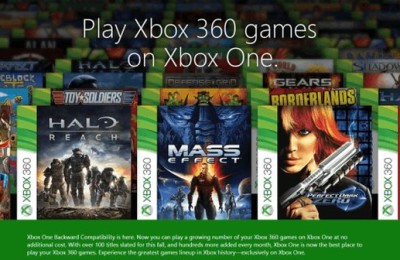 Xbox One backward compatible with Xbox 360