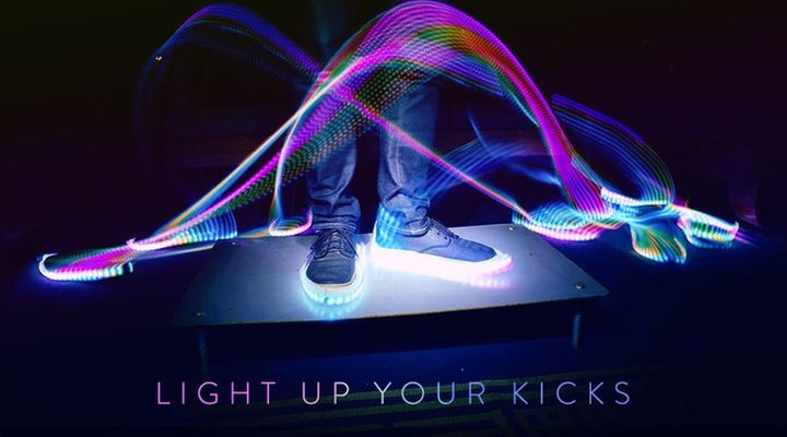 Blinky.Shoes - custom LED strips for shoes