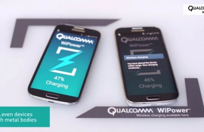 Qualcomm WiPower - wireless charging station for smartphones metal