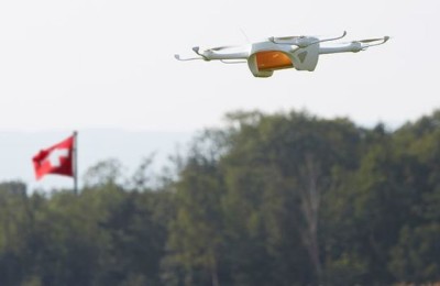 Swiss Post is testing the delivery using drones for parcels and letters