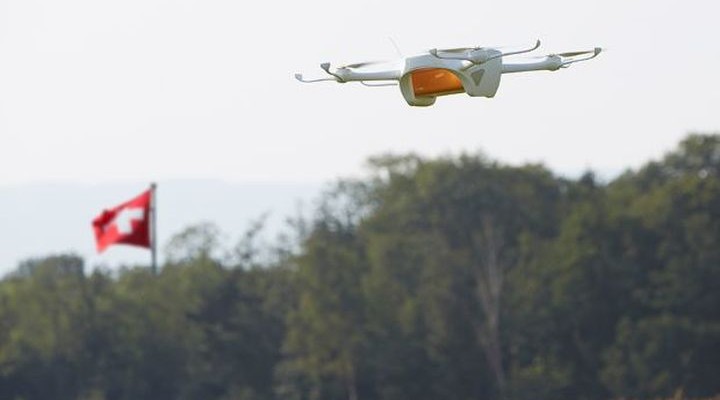 Swiss Post is testing the delivery using drones for parcels and letters