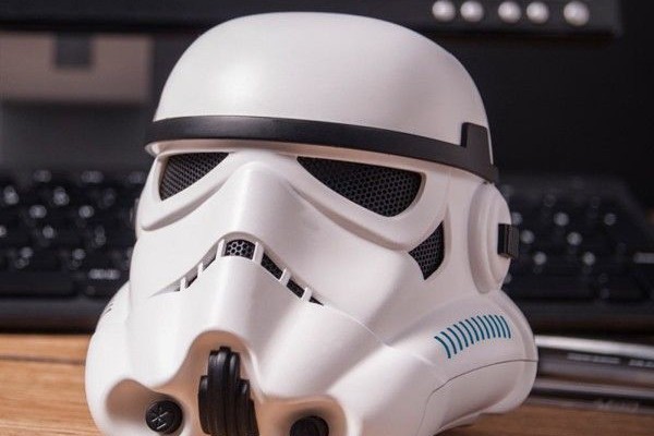 Unusual wireless speakers Bluetooth as a stormtrooper helmet