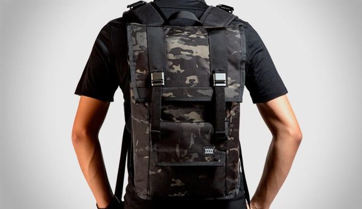 Durable everyday backpack Mission Workshop Black Camo Sanction