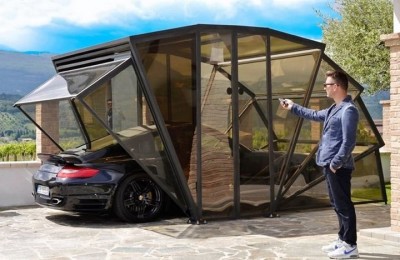 GazeBox - transparent folding garage