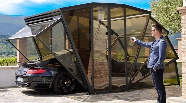 GazeBox - transparent folding garage