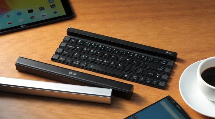 Rolly Keyboard - wireless foldable keyboard from LG