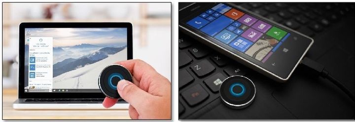 Satechi BT Cortana Button keyboard - a button to start Cortana